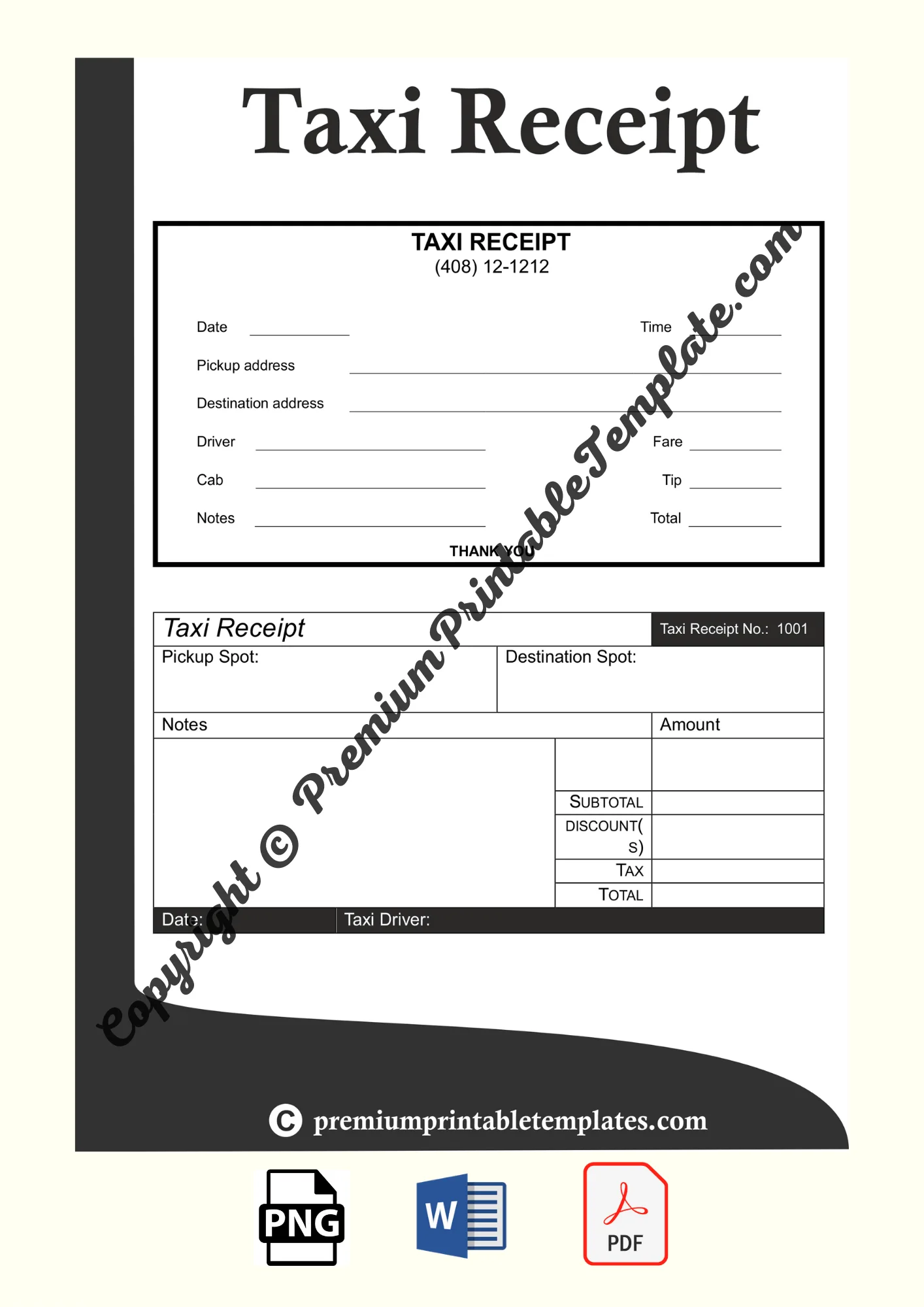 taxi receipt