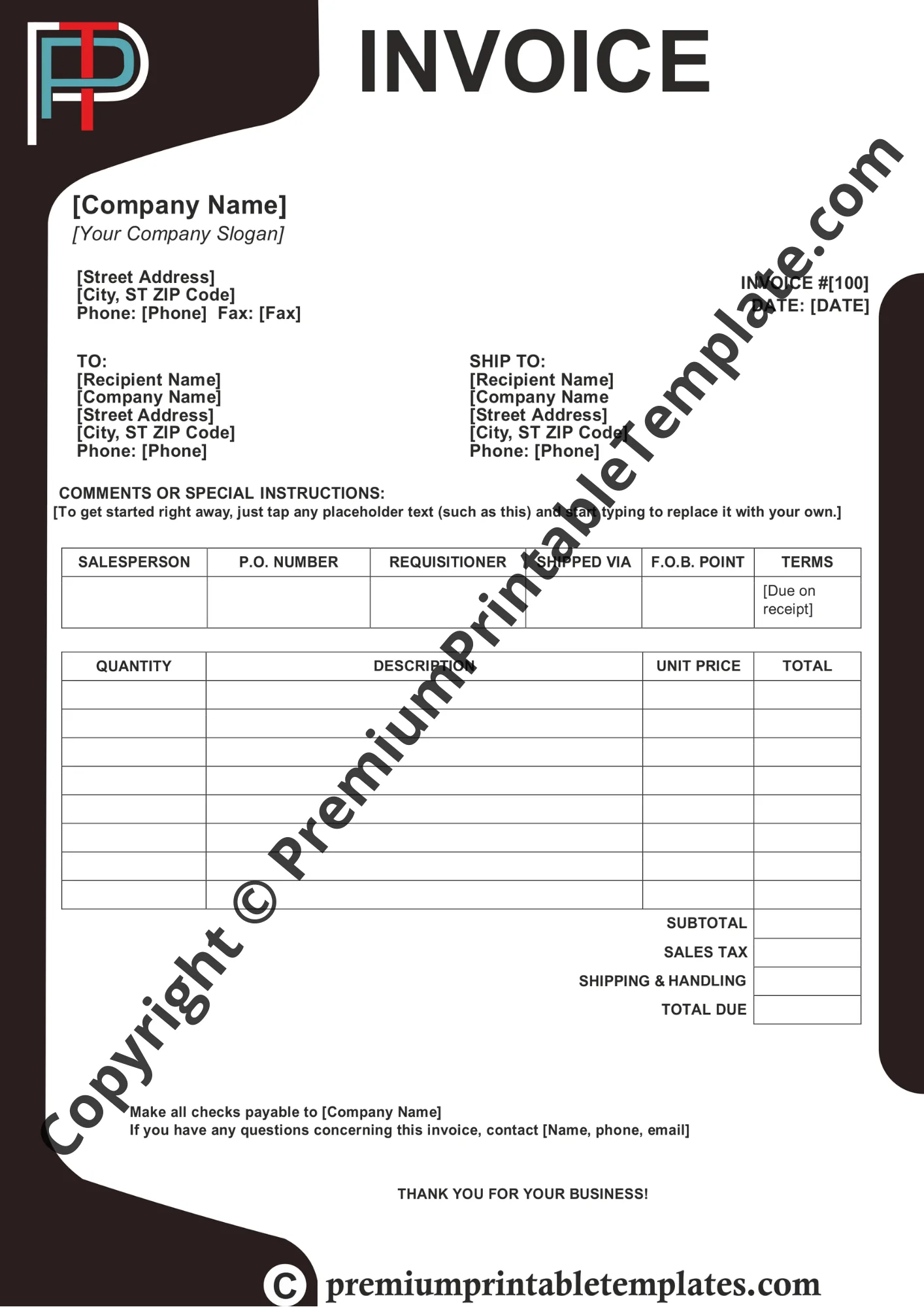 basic invoice