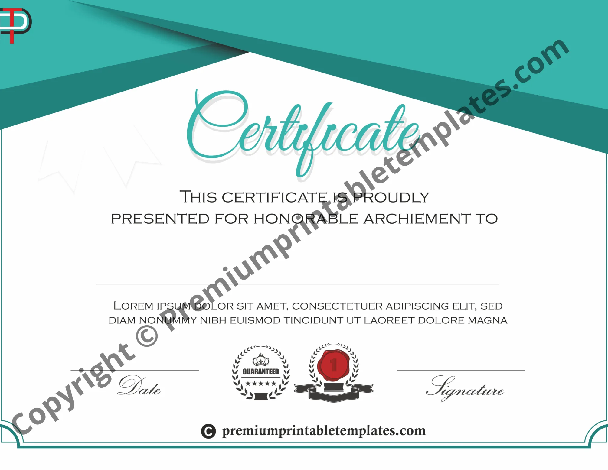 certificate of participation