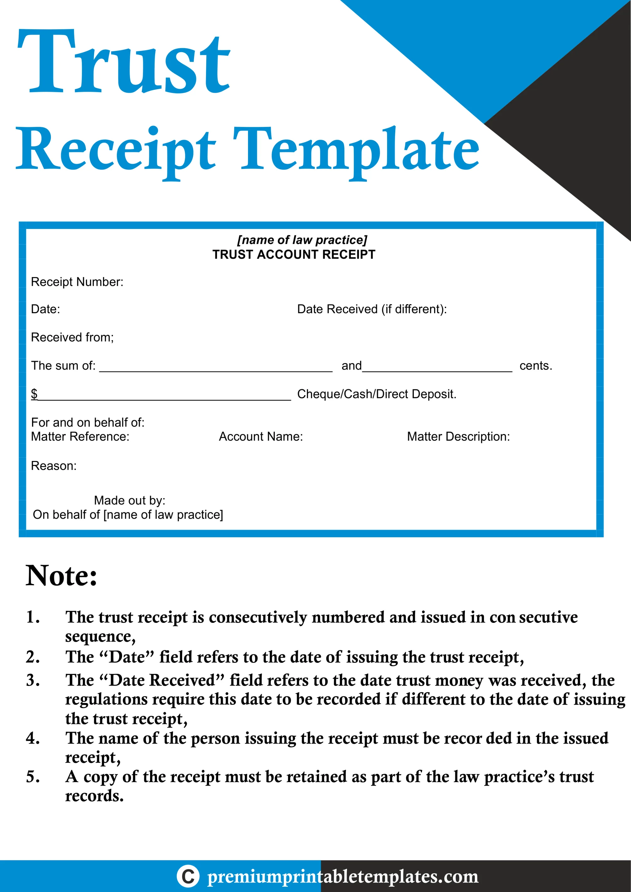 trust receipt