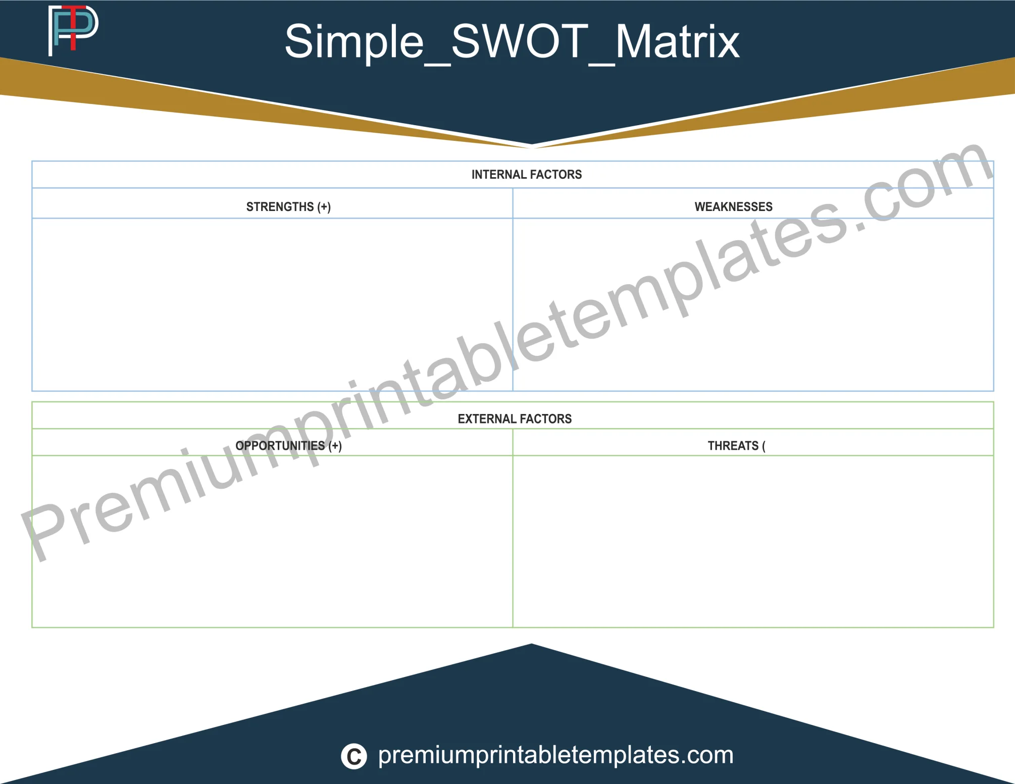 Simple Swot Matrix