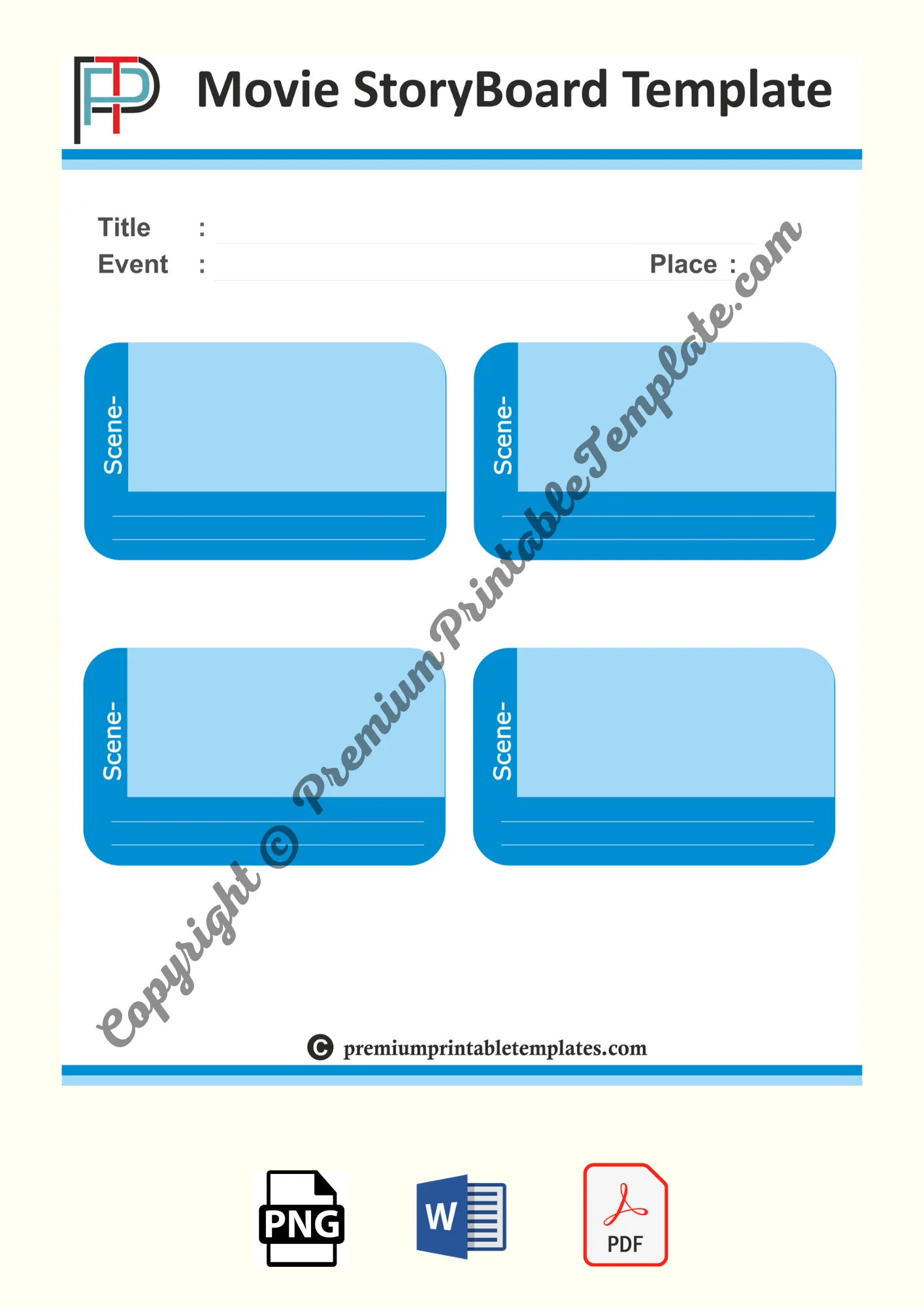 Movie Storyboard Template