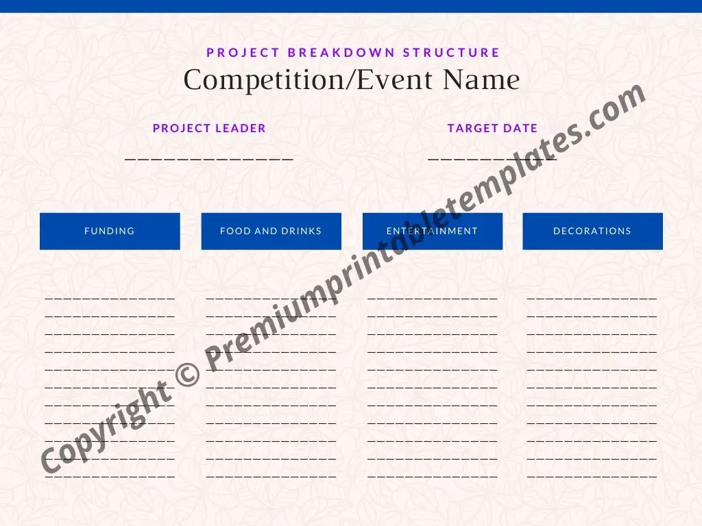Work Breakdown Structure