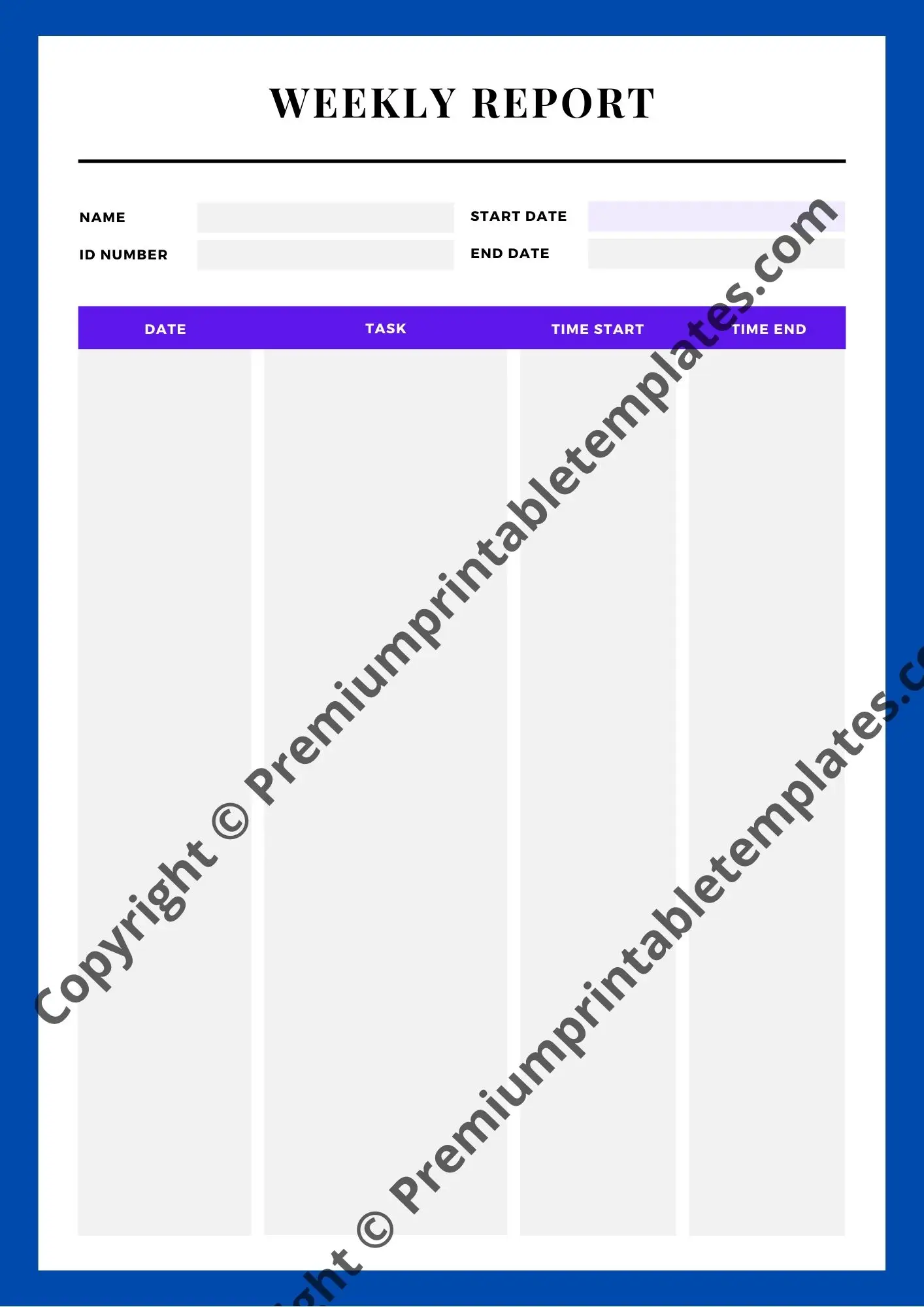 Weekly report