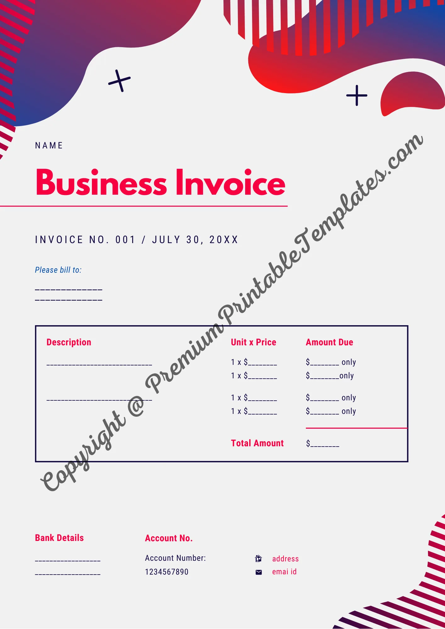 business invoice template