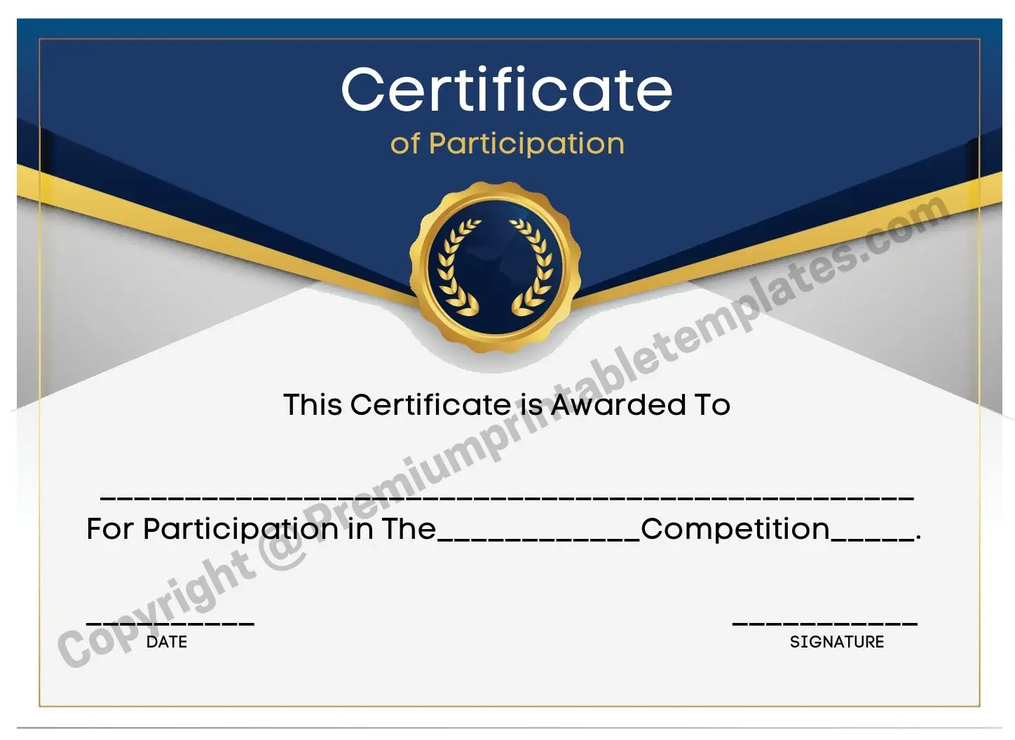 certificate of participation