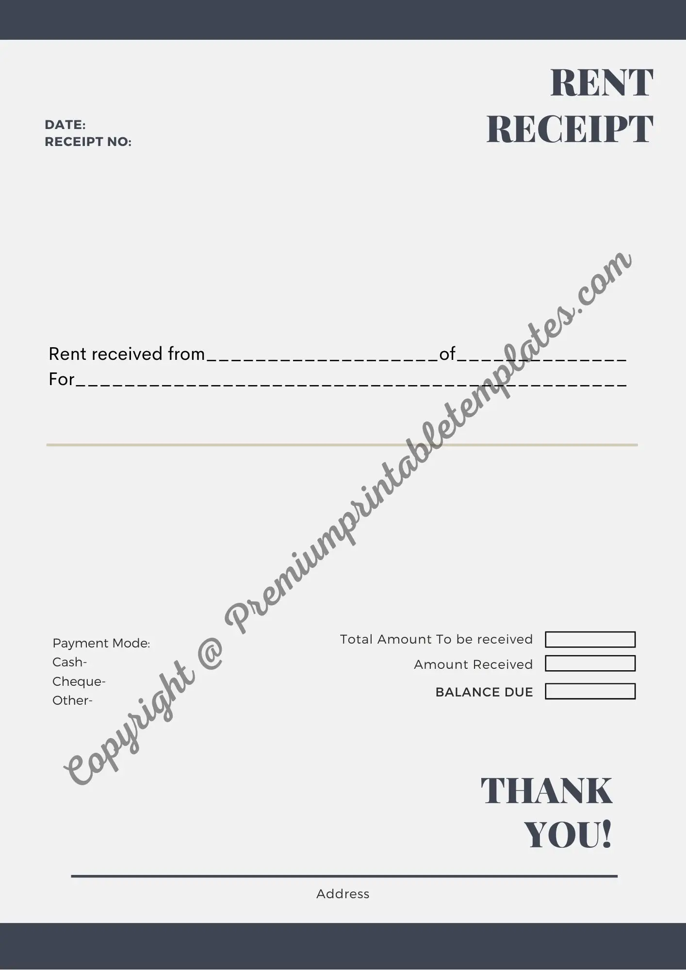 rent receipt