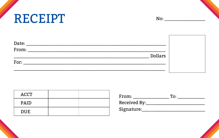 Basic Receipt Template