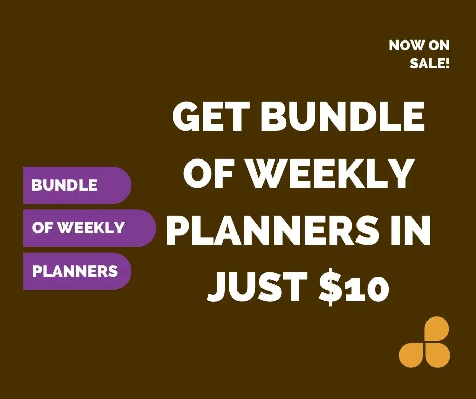Bundle of Planners [Pack of 13]