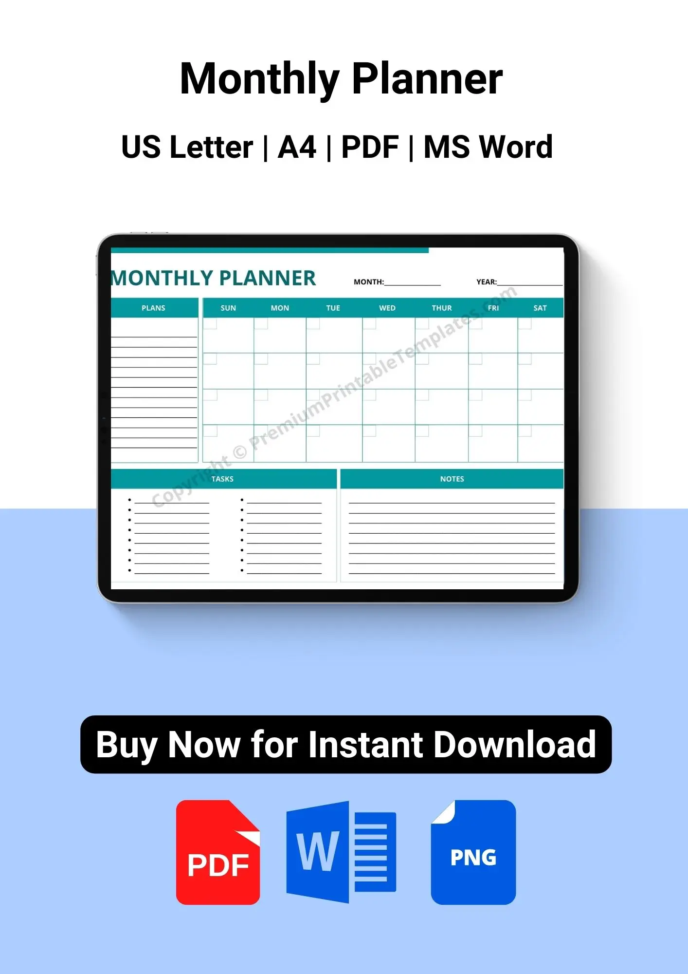 Monthly Planner Template