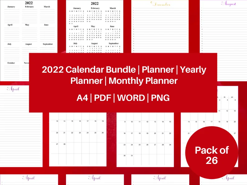 2022 Calendar Bundle
