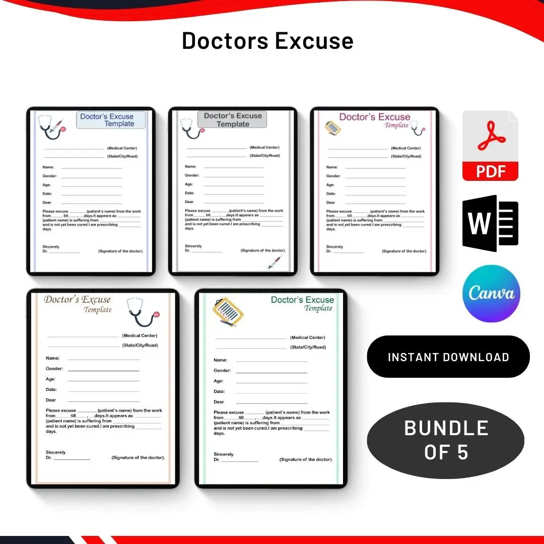 Doctors Excuse in PDF & Word